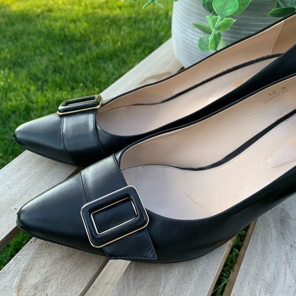 TOD’S Black Leather Shoes with Buckle | Size 38 EU / 7.5 - 8 US - Picture 4 of 14